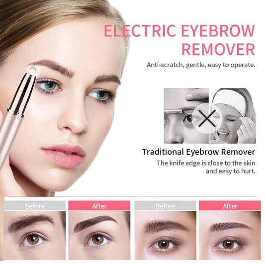 Electric Eyebrow Shaver – Portable Brow & Face Hair Remover