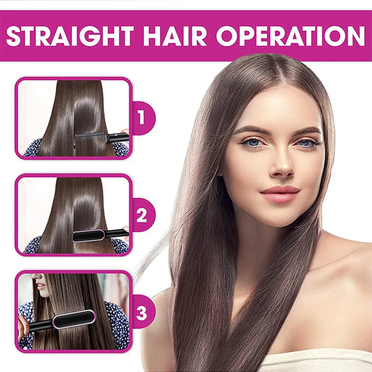 Professional Heated Hair Straightening Comb